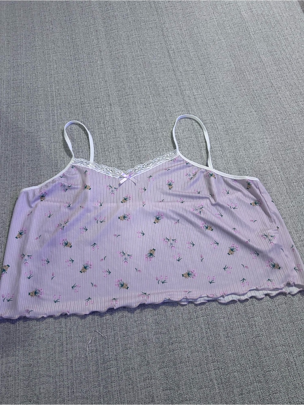 Pink Floral Cami & Shorts Pajama Set. Size 4X - Picture 2 of 6